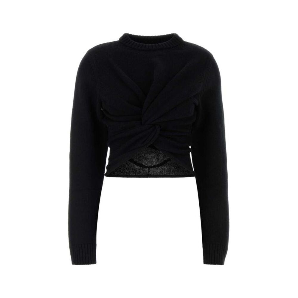 Balenciaga Women Black Wool Sweater